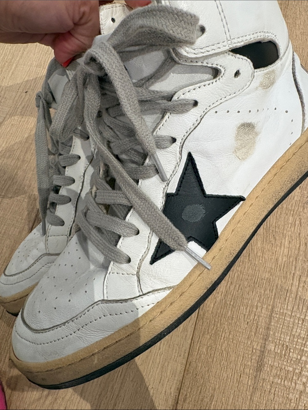 Golden Goose Deluxe Brand Sky-Star High-Top Sneakers 38 - Picture 6 of 6